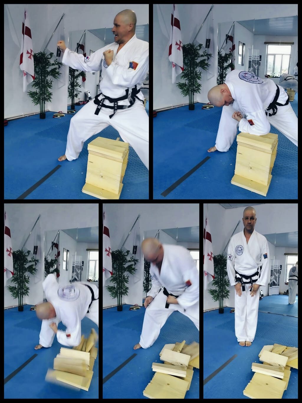 Board breaking demonstration