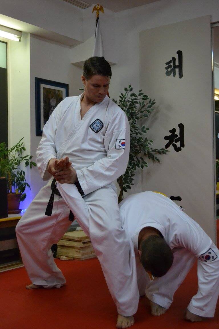 Traditional Taekwon-Do self-defence training